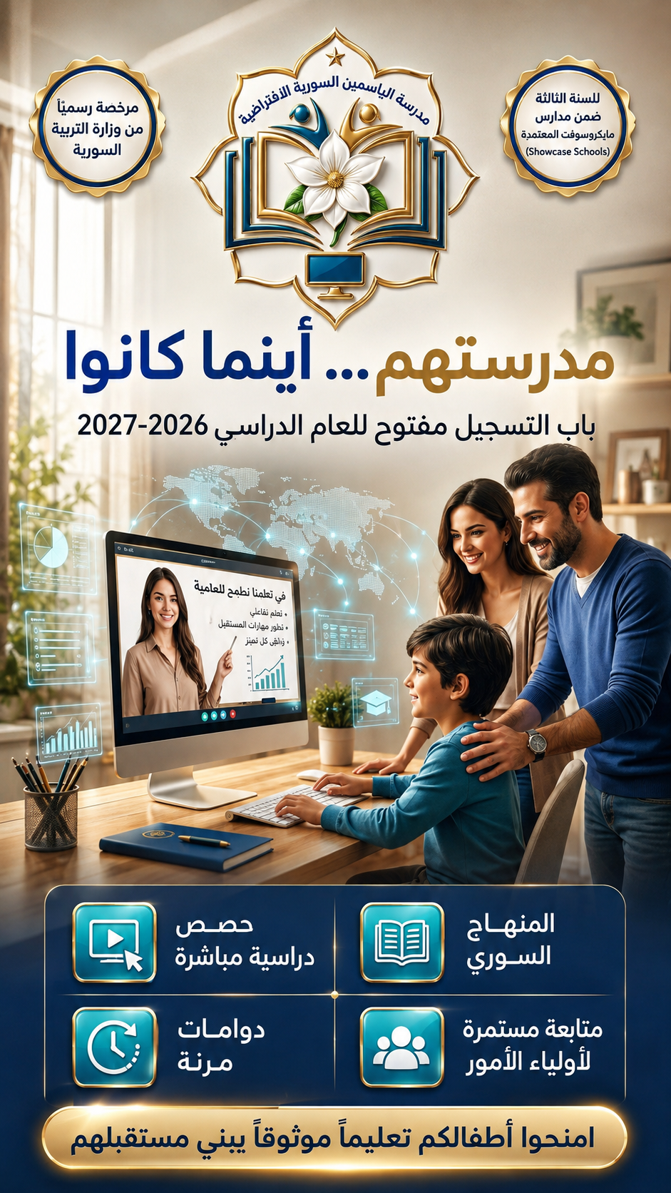 Jasmine Syrian Virtual School